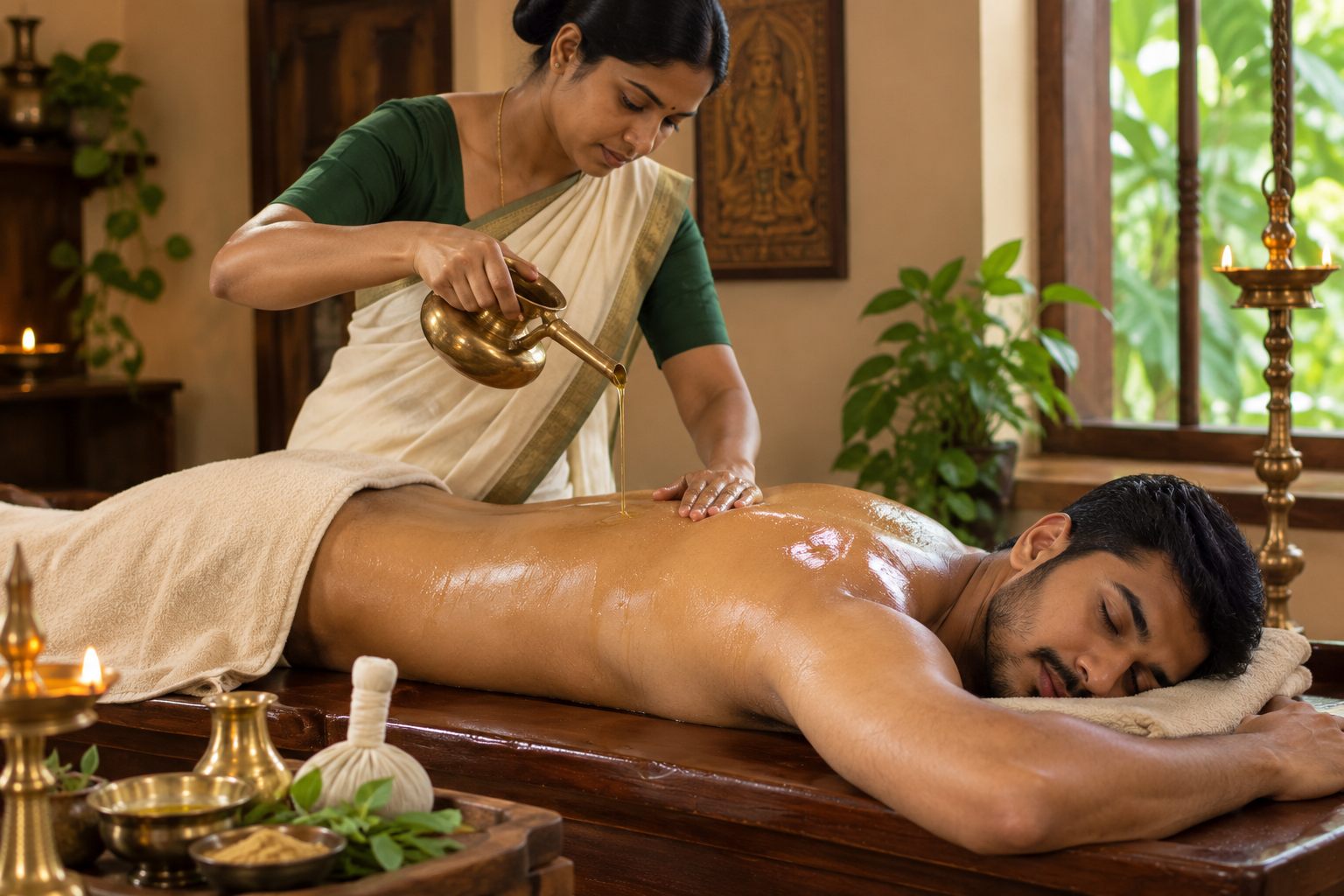 Abhyanga (Oleation Therapy) - Jeevdhaari Keraliya Ayurveda