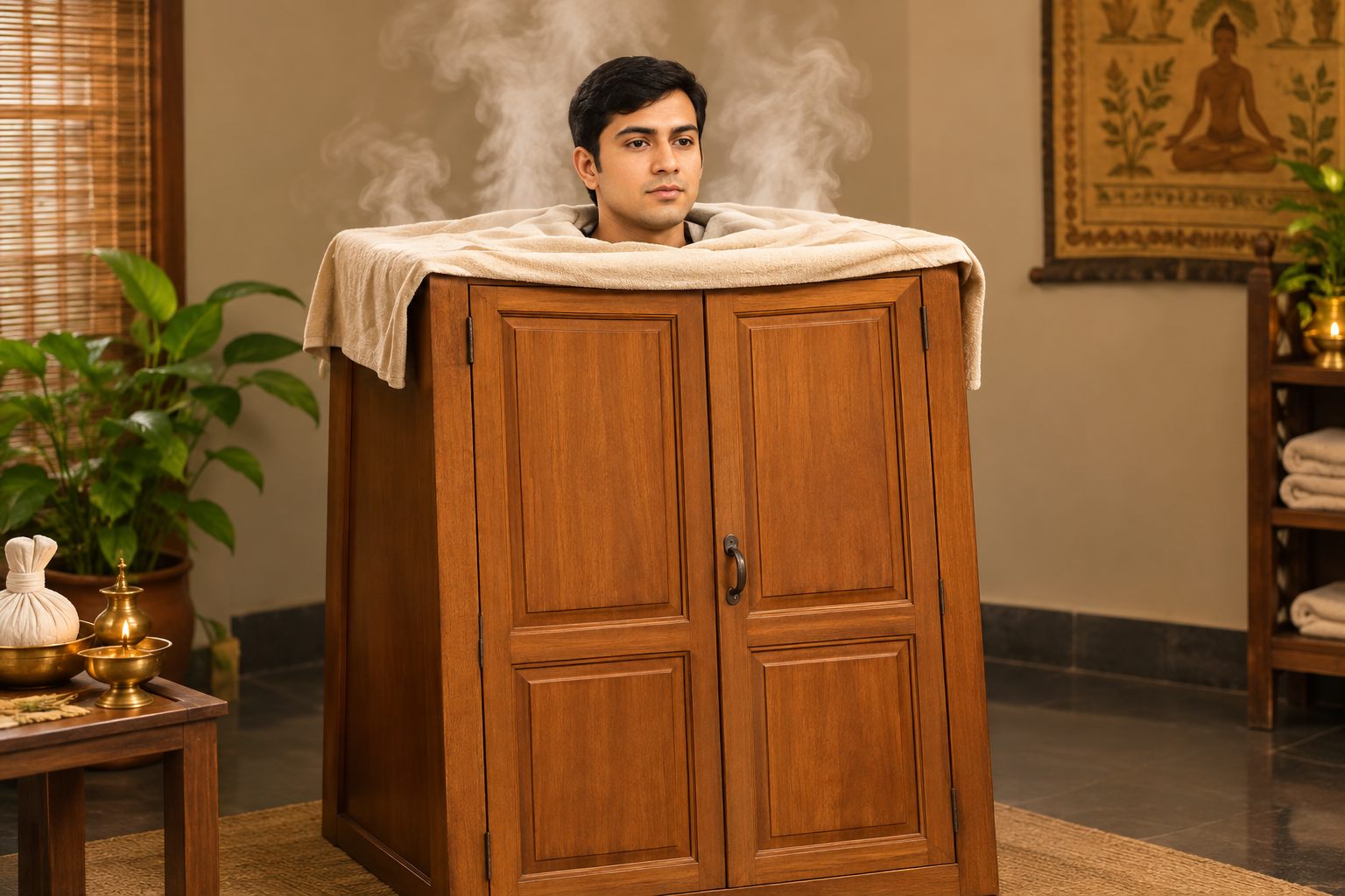 Swedana (Steam Bath) - Jeevdhaari Keraliya Ayurveda